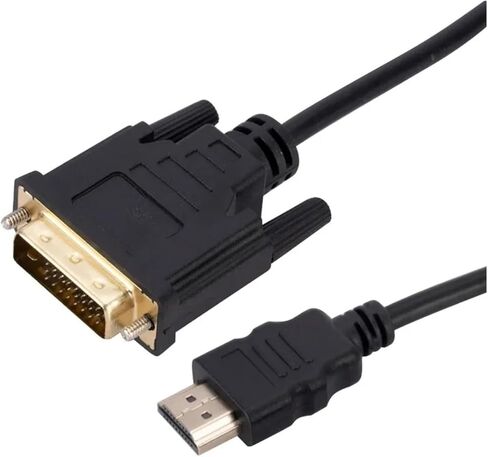 4K HDMI متوافق مع كابل المحول 1080p ثنائية الاتجاه 24+1 DVI -D إلى محول متوافق مع HDMI لمربع تلفزيون HDTV DVD (1M) in Kuwait