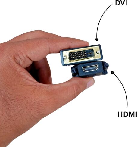 DVI to HDMI Adapter DVI Male to HDMI محول أنثى كلا الاتجاهين يعملون in Kuwait
