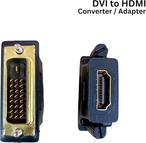DVI to HDMI Adapter DVI Male to HDMI محول أنثى كلا الاتجاهين يعملون in Kuwait