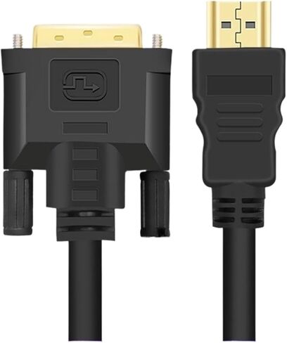 HDMI إلى DVI Adapter Cable Computer TV HD Cable Cable Cable DVI إلى HDMI (2M أسود) in Kuwait