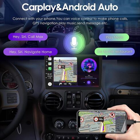 9.7 بوصة راديو السيارة العمودي لـ Cadillac Escalade 2007-2012 مع Carplay Android Auto ، 4+64G شاشة تعمل باللمس الراديو GPS WiFi Bluetooth Camera FM AHD Backup in Saudi Arabia