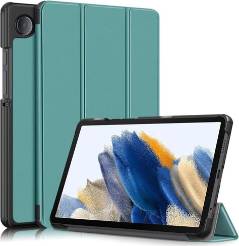 Tablet Travel Case Compatible with Samsung Galaxy Tab A9 8.7 Inch Model 2023 (SM-X110/SM-X115) Trifold Compatible with Smart Tablet, Ultra Slim and Lightweight, Poly Hard Back Case Cover in Saudi Arabia