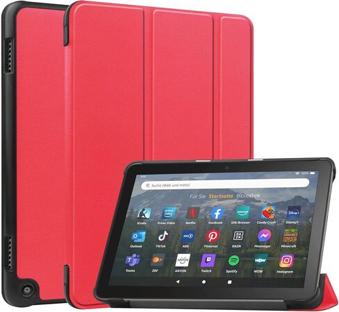 Tablet Travel Case Compatible with Kindle Fire HD 8 and Fire HD 8 Plus (2020,2022 Release), Case Compatible with Tri-fold Smart Tablet, Slim Multi-Angle Viewing Stand Case in Saudi Arabia