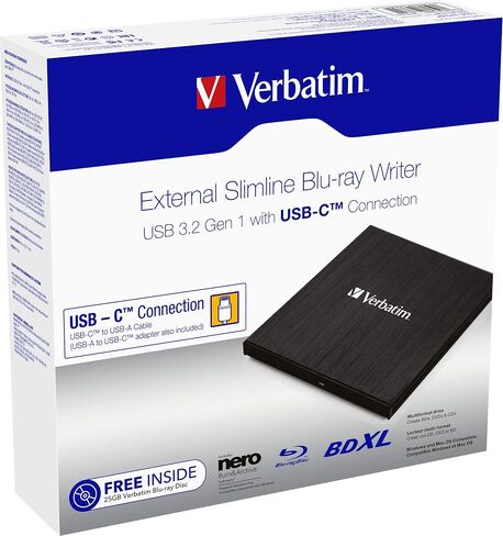 Verbatim 43889 lecteur de disques optiques Blu-Ray RW Noir in Saudi Arabia