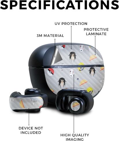 سماعة رأس ألياف الكربون متوافقة مع سماعات الأذن المفتوحة Bose Ultra - مروحة أنيمي - غطاء ملصق واقي فينيل 3M - يسهل تطبيقه | مصنوع في الولايات المتحدة الأمريكية من قبل Mayyskins in Saudi Arabia