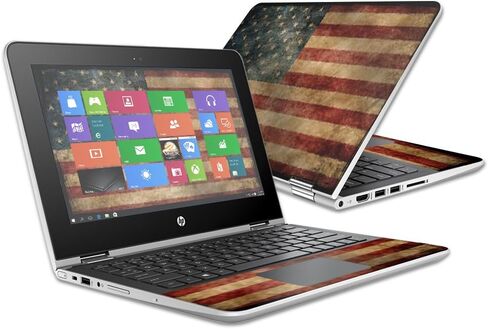 Mayyskins Skin متوافق مع HP Pavilion X360 11.6 "(2016) غلاف الغلاف جلود العلم عتيقة العلم in Saudi Arabia