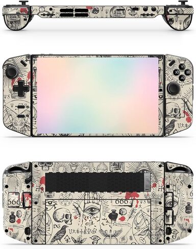 Zoomhitskins Glitter Gaming Skin متوافق مع Lenovo Legion Go Skin ، Alchemy Dark Magic Conspiracy Horror ، صنع في الولايات المتحدة الأمريكية in Kuwait