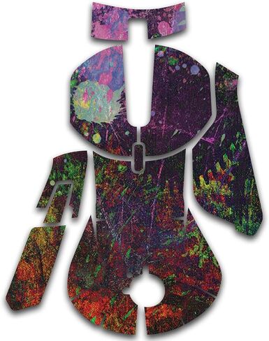 MightySkins Skin Compatible with SteelSeries Rival 5 Gaming Mouse - Paint Drip | Protective, Durable, and Unique Vinyl Decal wrap Cover | Easy to Apply, Remove, and Change Styles | Made in The USA in Saudi Arabia