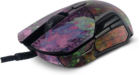 MightySkins Skin Compatible with SteelSeries Rival 5 Gaming Mouse - Paint Drip | Protective, Durable, and Unique Vinyl Decal wrap Cover | Easy to Apply, Remove, and Change Styles | Made in The USA in Saudi Arabia