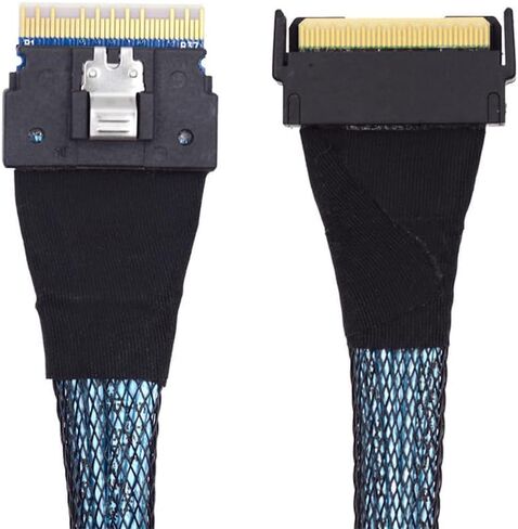 Mcio ‌pci-e Gen 5 74 Pin Male to SFF-8654 Slimsas 8i 74 pin cable-extender cable -70 cm in Kuwait