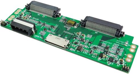 OCULINK 8I PCIE GEN 4.0 لمحول المنافذ المزدوجة U.2-نقل البيانات عالي السرعة ، تصميم المنافذ المزدوجة ، تثبيت التوصيل والتشغيل in Kuwait