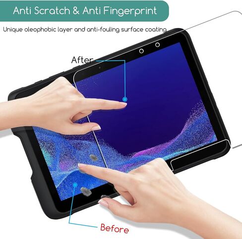 حزمة Keanboll 2 مصممة لـ 2025 New Samsung Galaxy Tab Active5 Pro 10.1 "واقي شاشة زجاجي مقسّر ، (X350/X356B) in Kuwait
