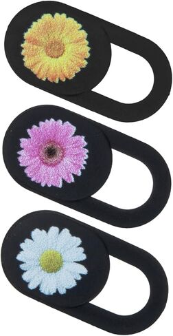 Vaguelly 3pcs Webcam Privacy Lens Protectors Thin Flower Pattern for Laptop Desktop and Self-Adhesive Webcam for Enhanced Privacy in Saudi Arabia