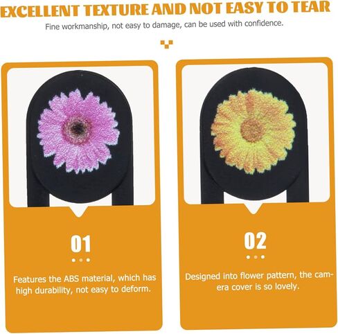 Vaguelly 3pcs Webcam Privacy Lens Protectors Thin Flower Pattern for Laptop Desktop and Self-Adhesive Webcam for Enhanced Privacy in Saudi Arabia