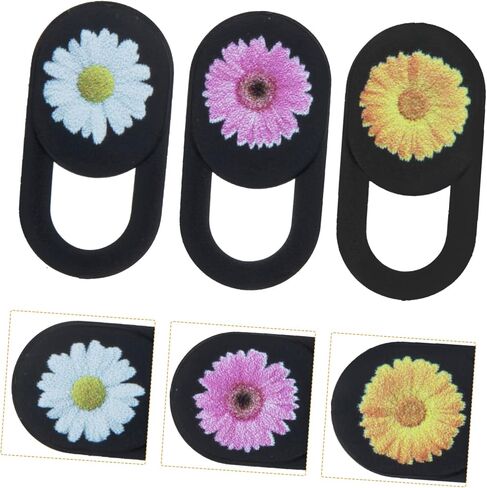 Vaguelly 3pcs Webcam Privacy Lens Protectors Thin Flower Pattern for Laptop Desktop and Self-Adhesive Webcam for Enhanced Privacy in Saudi Arabia