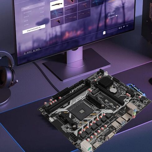 AM4 Motherboard ، فتحة PCI E 16x Gen 3.0 ، M.2 Port ATX ، للألعاب ، مع بطاقة صوت القناة USB3.0 in Kuwait
