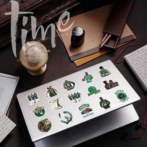100 PCS Boston American American Celtics Basketic Star Star Process for BottoD ، الكمبيوتر المحمول ، الدراجات ، الكمبيوتر ، دراجة نارية ، حالة سفر ، شارات ملصقات الديكور شارات السيارة in Kuwait