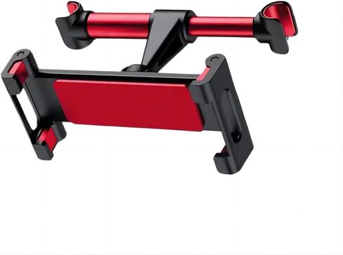 Car Headrest Stand - Advanced Rotatable Lazy Stand for Mobile Phones, Tablets, Gaming Devices 4.7-12.9 inch Device Use C Style (Red) in Saudi Arabia