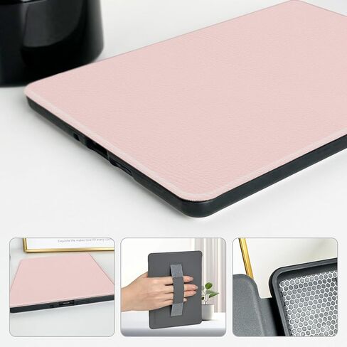 Morock Slim Case لـ 6 "Kindle Paperwhite 10th Generation 2018 الإصدار (الطراز رقم PQ94WIF) ، غطاء جلدي خفيف الوزن مع حزام يدوي ، حالة الاستيقاظ/النوم التلقائي لقارئ Amazon E ، Khaki Leopard Print in Kuwait