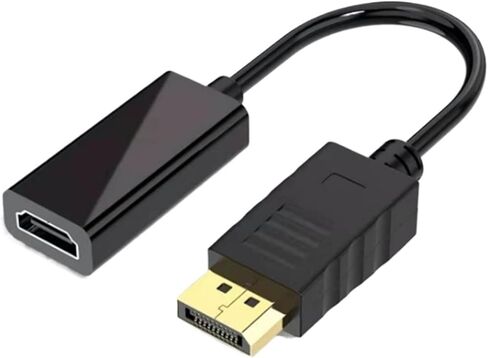 4K DisplayPort to HDMI-Compatible Adapter Male DP to Female HDMI-Compatible Cable Converter Video for HDTV PC Projector(DP 4K 25cm) in Saudi Arabia