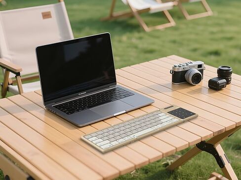 لوحة مفاتيح لاسلكية قابلة للطي جيب Nillkin مع لوحة رقمية اللمس لاجتماع السفر للقرص والهاتف المحمول والكمبيوتر المحمول والوحة المفاتيح بالحجم الكامل (الأسود) in Saudi Arabia