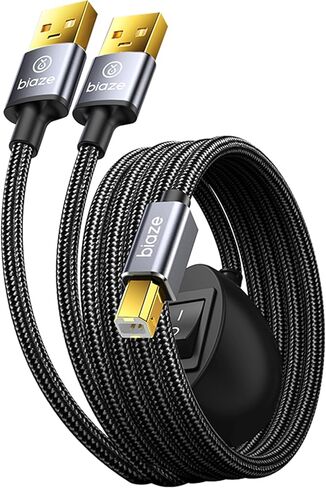 USB 3.0 Male to Male Cable, 1M/3.3FT USB A to A Cord for Data Transfer and Power, Aluminum Shell, Braided USB to USB Cable for Hard Drive Enclosure, Laptop, Cooling Pad, TV Box in Kuwait
