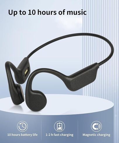 سماعات السباحة وسماعات توصيل العظام IPX8 مقاوم للماء وسماع سماعة رأس ميزة 32 غرام ، فتحة أذن مفتوحة 5.4 سماعة رأس تحت الماء للركض ، ركوب الدراجات. in Saudi Arabia