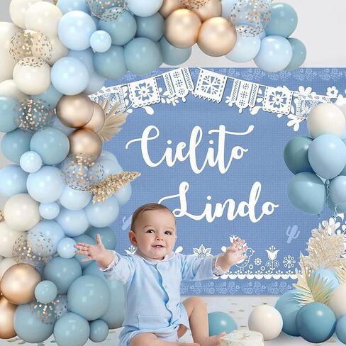 Brown Cielito Lindo Backdrop for Cielito Lindo Party Decoration, Talavera Party Decor, 6 x 3.6 Ft in Saudi Arabia
