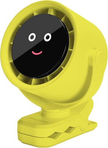Clip on Fan for Bed, Portable Fan for Travel, 360° Rotate Battery Operated Personal Fan, Air Turbo Tech & Digital display, stroller fan with 5 Speeds, For Home Office Stroller Camping - Black in Saudi Arabia