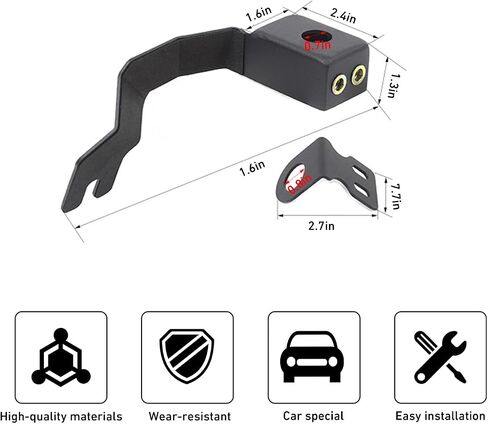 Linskip Heavy Duty CB Antenna Mount Compatible with Toyota 4Runner 2010-2025, Tailgate CB & Whip Bracket for 5th-6th Gen 4Runner Exterior Accessories(Driver Side) in Saudi Arabia