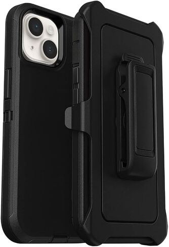 حالة Defender Case متوافقة مع Samsung iPhone 15 حالة مدافع عظم الثقيلة للخدمة الثقيلة لـ iPhone 15 Case 6.1 inch Black in Saudi Arabia