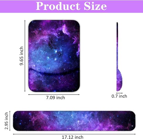لوحة فأر Lateefah مع راحة معصم ، وسادة الماوس المريحة 3 في 1 ومواد لوحة مفاتيح راحة الهلام Mousepad مع تخفيف آلام المعصم مع المعصم ووسادة الكتابة السهلة للمنزل ، المكتب (Pink Stay Evential) in Kuwait