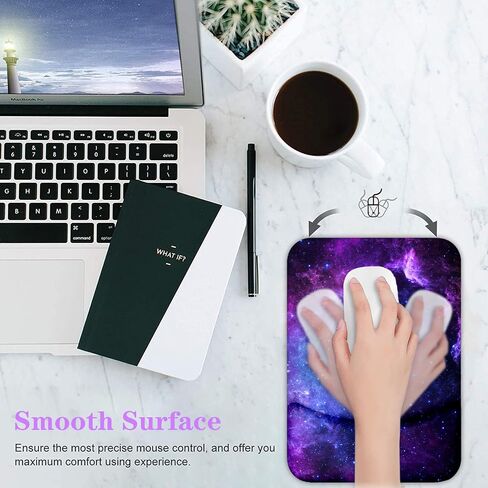 لوحة فأر Lateefah مع راحة معصم ، وسادة الماوس المريحة 3 في 1 ومواد لوحة مفاتيح راحة الهلام Mousepad مع تخفيف آلام المعصم مع المعصم ووسادة الكتابة السهلة للمنزل ، المكتب (Pink Stay Evential) in Kuwait