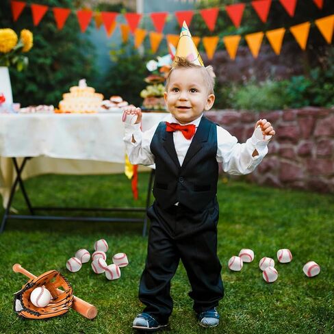 50 قطعة من كرات البيسبول الصغيرة المصنوعة من الفوم الناعم مقاس 2 انش، العاب بيسبول رياضية كبيرة الحجم لتخفيف التوتر والقلق للمراهقين الصغار وديكورات حفلات البيسبول لوازم الهدايا in Kuwait