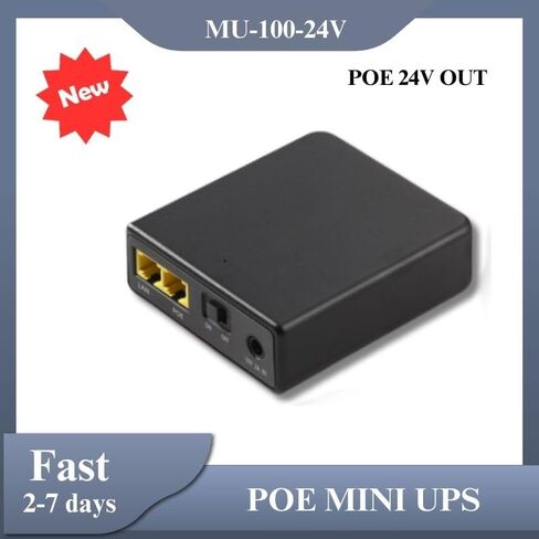 Mini UPS Battery Backup: 37Wh 5000mAh Uninterruptible Power Supply, Surge Protector with DC Input, POE 24V 48V Output for Home Router, Modem, Security Camera (POE 48V) in Saudi Arabia