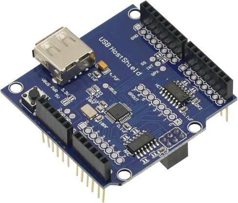 USB Host Shield for Arduino UNO MEGA ADK Compatible for Android ADK DIY MAX3421 Electronic Module Board in Saudi Arabia