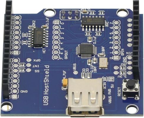USB Host Shield for Arduino UNO MEGA ADK Compatible for Android ADK DIY MAX3421 Electronic Module Board in Saudi Arabia