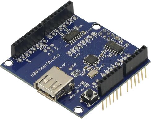 USB Host Shield for Arduino UNO MEGA ADK Compatible for Android ADK DIY MAX3421 Electronic Module Board in Saudi Arabia