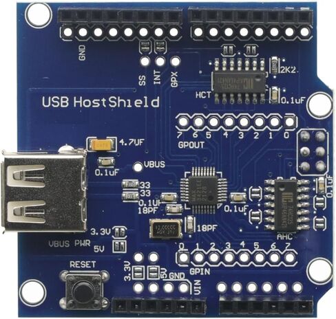 USB Host Shield for Arduino UNO MEGA ADK Compatible for Android ADK DIY MAX3421 Electronic Module Board in Saudi Arabia