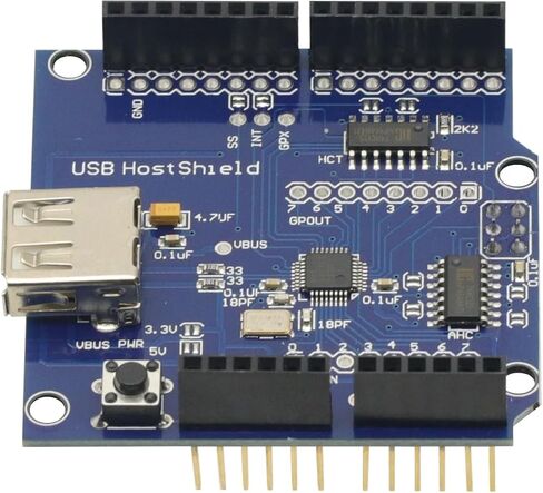 USB Host Shield for Arduino UNO MEGA ADK Compatible for Android ADK DIY MAX3421 Electronic Module Board in Saudi Arabia