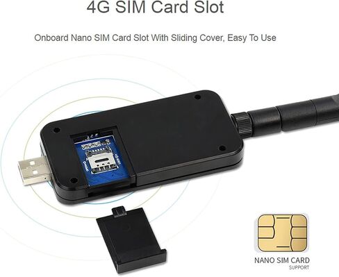 4G LTE USB MODEM ، LTE/4G 150 MBPS USB MOPPLOULE مع فتحة بطاقة SIM ، جهاز التوجيه HOTPOT MINI ذو السرعة العالية ، يدعم USB ، UART للكمبيوتر الشخصي ، الكمبيوتر الصناعي in Saudi Arabia