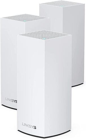 Linksys Atlas WiFi 6 Router Home WiFi Mesh System ، Dual-Band ، 8،100 متر مربع. تغطية FT ، 90+ الأجهزة ، تصل إلى (AX5400) 5.4 جيجابت في الثانية - MX55EC3 -RM2 (متجدد) in Saudi Arabia