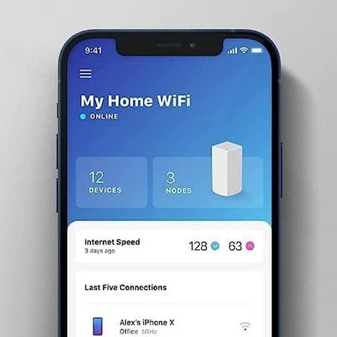 Linksys Atlas WiFi 6 Router Home WiFi Mesh System ، Dual-Band ، 8،100 متر مربع. تغطية FT ، 90+ الأجهزة ، تصل إلى (AX5400) 5.4 جيجابت في الثانية - MX55EC3 -RM2 (متجدد) in Saudi Arabia
