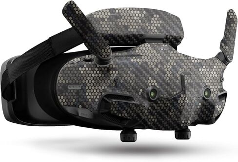 Carbon Fiber Drone Skin Compatible with DJI Goggles 3 - Camo Dots - Premium 3M Vinyl Protective Wrap Decal Cover - Easy to Apply | Crafted in The USA by MightySkins in Saudi Arabia