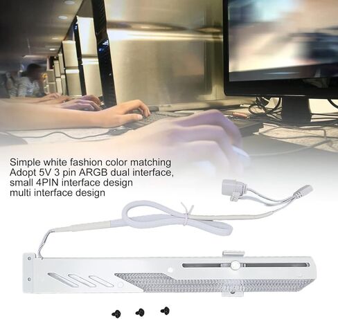 GOWENIC GRAFIC CARD SUPERT GPU BRACE ، GT8 RGB Graphics Card Holder 5V 3 PIN Color RGB Graphics Bracket ، لعمل الألعاب in Saudi Arabia