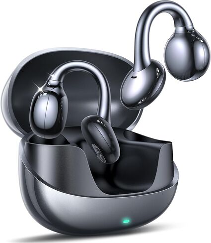 Clip Open Open Open On On Earbuds ، سائق 13 ملم ، 4.9G الخفيف ، والتحكم في Omnitap ، وتصميم L-Bridge الحصري ، وسماعات Bluetooth للراحة طوال اليوم. in Kuwait