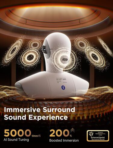 Clip Open Open Open On On Earbuds ، سائق 13 ملم ، 4.9G الخفيف ، والتحكم في Omnitap ، وتصميم L-Bridge الحصري ، وسماعات Bluetooth للراحة طوال اليوم. in Kuwait