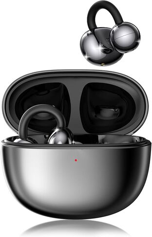 سماعات أذن مقطع ، راحة خفيفة الوزن مع تصميم مضاد للقطرات مفتوحة أذن أذن من Bluetooth 5.4 ، بطارية 50 ساعة سماعات أذن مفتوحة ، مقاومة للماء ، مثالية للارتداء النظارات والرياضة والتدريبات in Kuwait