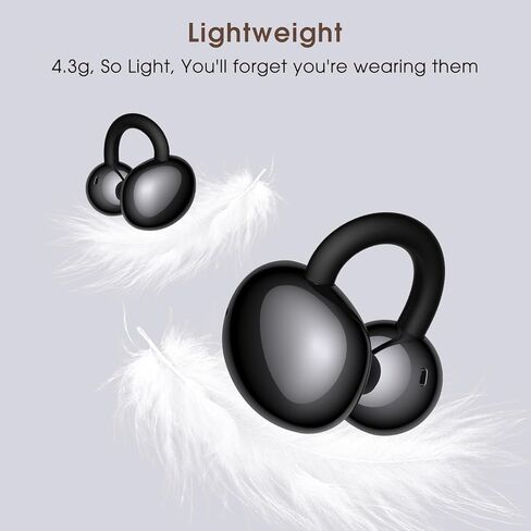 سماعات أذن مقطع ، راحة خفيفة الوزن مع تصميم مضاد للقطرات مفتوحة أذن أذن من Bluetooth 5.4 ، بطارية 50 ساعة سماعات أذن مفتوحة ، مقاومة للماء ، مثالية للارتداء النظارات والرياضة والتدريبات in Kuwait