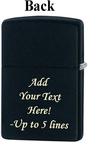 Zippo Lighter - Personalized Message Engraved on Backside for U.S. Air Force Windproof Lighter in Saudi Arabia